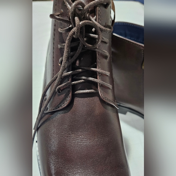 Men's Brown Leather Steve MaddenBoots - Picture 8 of 10